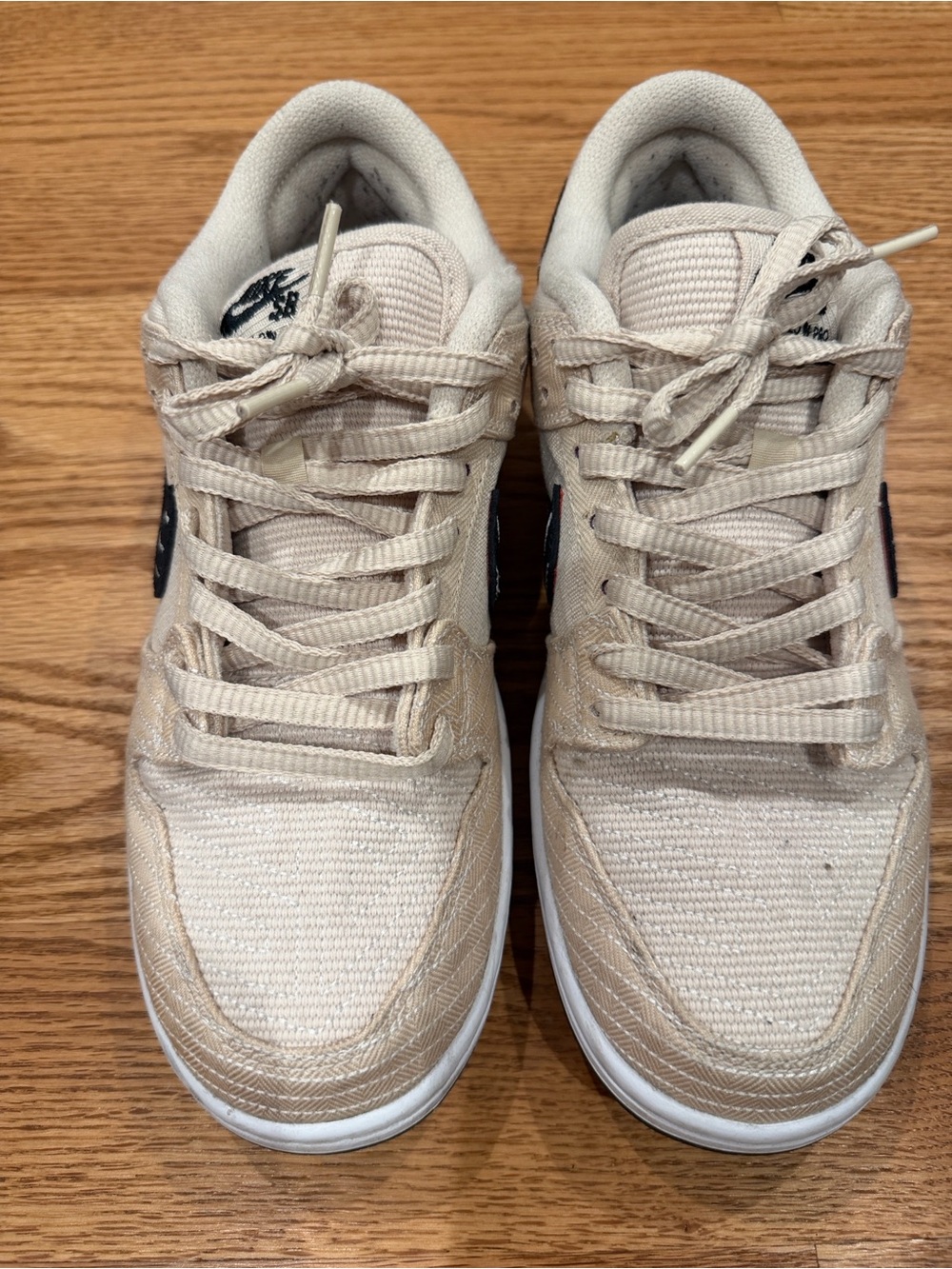 Albino and Preto x Nike SB Dunk Low Pro in Light Cream